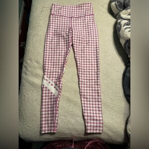 Peloton Pink Gingham women Leggings